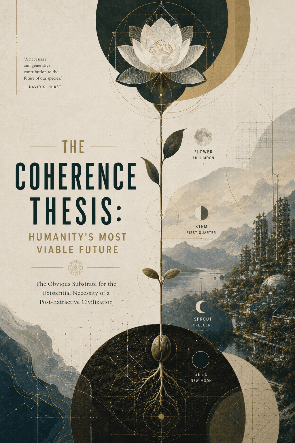 Cover artwork for Humanity's Most Viable Future, Volume One of The Coherence Thesis.